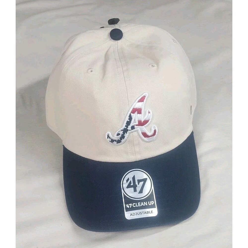 Atlanta Braves '47 Brand Clean Up Adjustable Dad Hat NEW